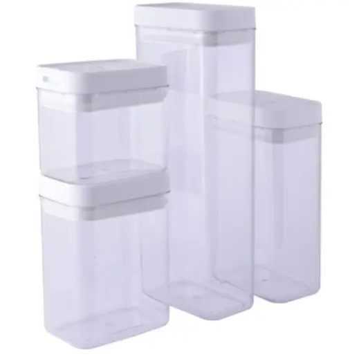 4-Piece Airtight Storage Containers Stack